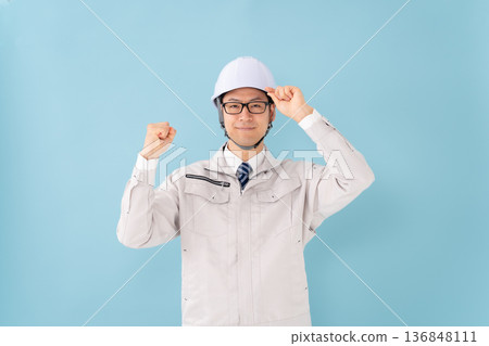 Male in work clothes 136848111