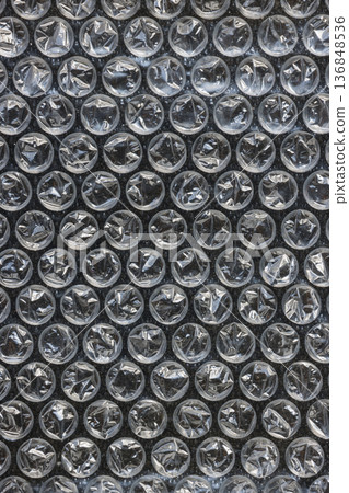 Plastic bubble wrap textured background Plastic bubble wrap textured background 136848536