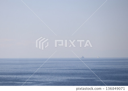 Ship floating in the sea 136849071