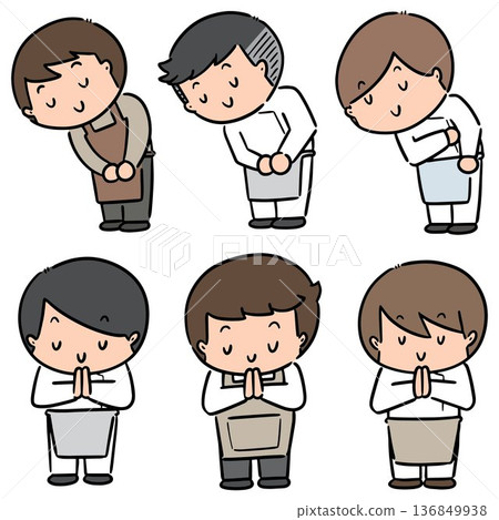 vector set of people feeling thankful vector set of people feeling thankful 136849938
