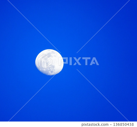 Moonscape floating in the night sky Moonscape floating in the night sky 136850438