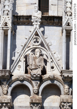Saint John the Evangelist, Baptistery decoration, Cathedral in Pisa, Italy. Unesco World Heritage Site. 136850759