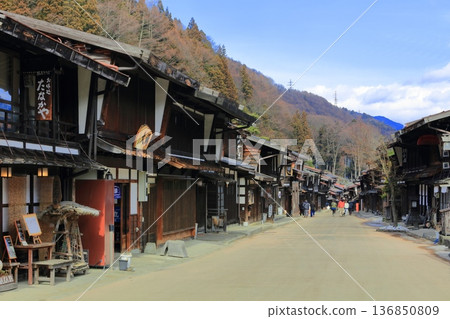 【長野縣】晴天的奈良井宿街道 136850809