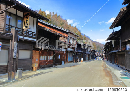 [Nagano Prefecture] The streets of Narai-juku on a clear day 136850820
