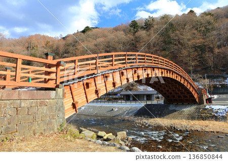 【長野縣】晴天的木曾橋(奈良宿) 【長野縣】晴天的木曾橋(奈良宿) 136850844