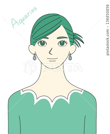 Aquarius motif girl Aquarius motif girl 136850856
