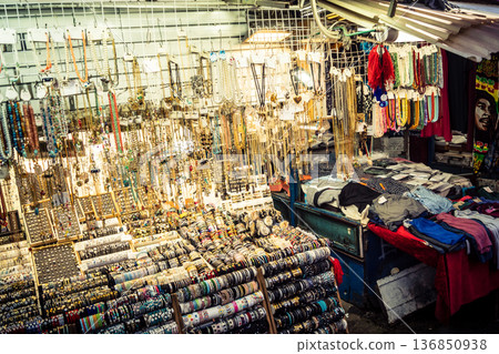 Tel Aviv, Israel, January 5, 2026 Daily life and morning bustle at the Carmel Market, Shuk HaCarmel Tel Aviv, Israel, January 5, 2026 Daily life and morning bustle at the Carmel Market, Shuk HaCarmel 136850938