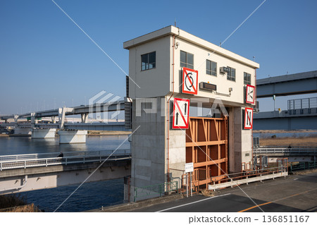 東京都墨田區墨田水門 136851167