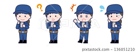 一名女性「消防員」正在使用智慧型手機 136851210