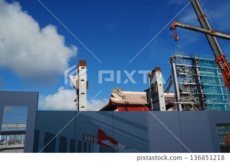 Shuri Castle reconstruction 2020 136851218