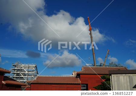 Shuri Castle reconstruction 2020 136851227