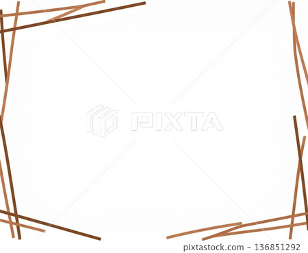 Linear border with a large white space in the center 136851292