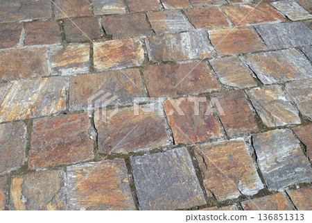 Old vintage stone road in Varazdin, Croatia 136851313