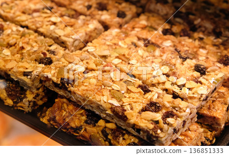 Modern bakery with different kinds of bread, cakes and buns in Rosenberg, Germany Modern bakery with different kinds of bread, cakes and buns in Rosenberg, Germany 136851333