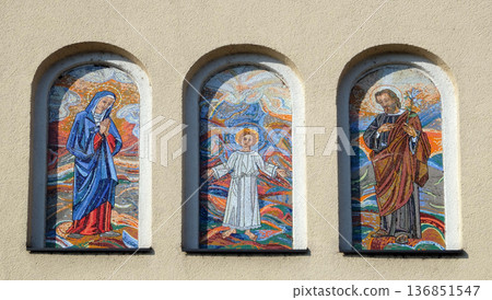 Holy Family, parish church of the St. George in Durmanec, Zagorje region, Croatia Holy Family, parish church of the St. George in Durmanec, Zagorje region, Croatia 136851547