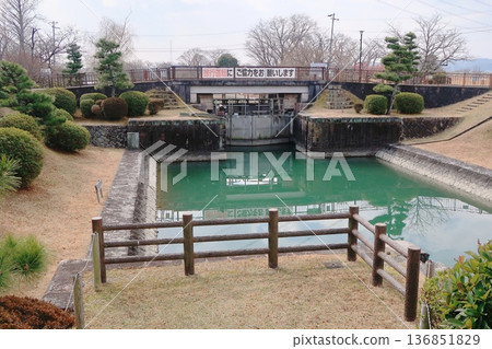 Shipbuilding gate Shipbuilding gate 136851829