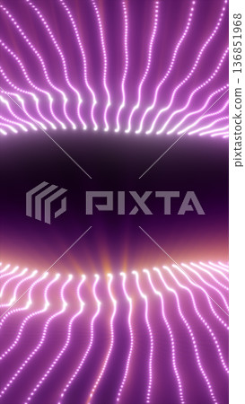 Abstract purple light wave tunnel with glowing dotted lines and smooth gradients, creating a futuristic digital background with depth and motion Abstract purple light wave tunnel with glowing dotted lines and smooth gradients, creating a futuristic digital background with depth and motion 136851968