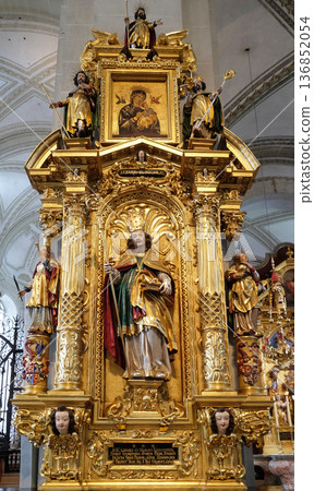 Saint Nicholas altar in the church of St. Leodegar in Lucerne, Switzerland Saint Nicholas altar in the church of St. Leodegar in Lucerne, Switzerland 136852054