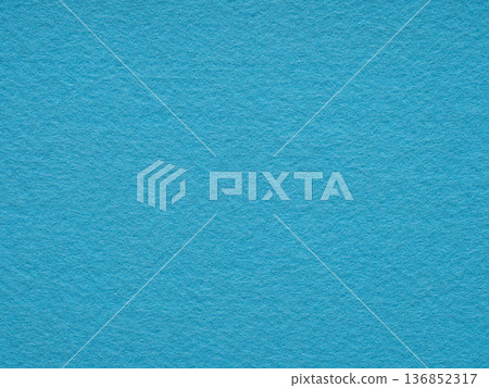Sky blue felt texture closeup. Handicraft concept, crafts, DIY, do it yourself. Top view, flat lay, layout, place for text. For shops with goods for creativity, to illustrate patchwork master classes. 136852317