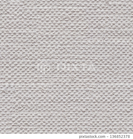 Elegant linen canvas texture in white color for your unique project work. Seamless pattern background. 136852378