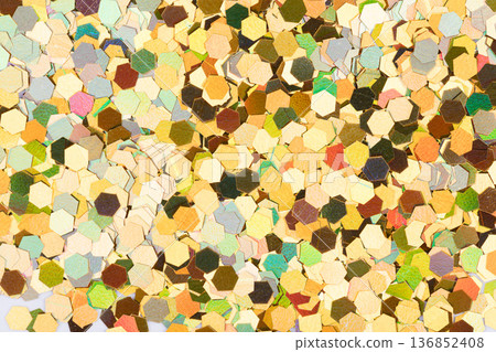 New holographic glitter background, texture in colourful tone for luxury interior. New holographic glitter background, texture in colourful tone for luxury interior. 136852408