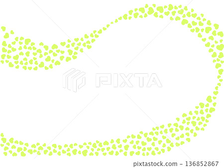 Heart pattern background Yellow-green solid color Heart 136852867