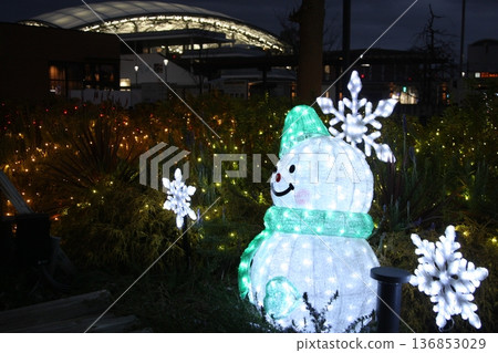 Illuminations near Koshien Stadium Station Square Illuminations near Koshien Stadium Station Square 136853029