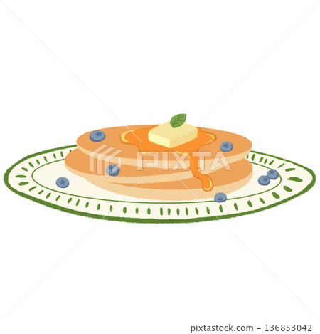 藍莓蜂蜜奶油煎餅 藍莓蜂蜜奶油煎餅 136853042