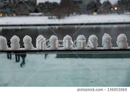 厚厚的積雪將關水公園美麗的雪景重新描繪了一遍。 厚厚的積雪將關水公園美麗的雪景重新描繪了一遍。 136853069