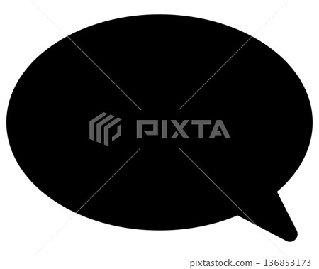 簡單的彩色圓形對話框 136853173