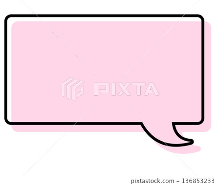 Simple speech bubble with misaligned lines - Rectangle 136853233
