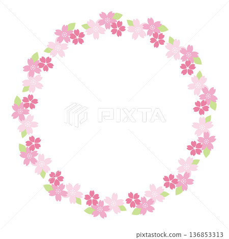 Small cherry blossom frame 136853313