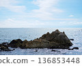 Beautiful rocky coast of sea and seascape on summer in Thailand 136853448
