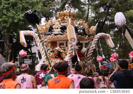 節日神轎遊行 136853693