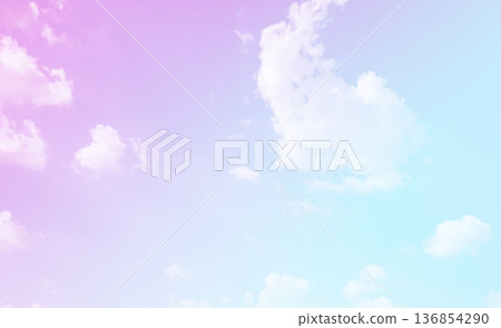 Beautiful clouds and blue sky with pastel color Beautiful clouds and blue sky with pastel color 136854290