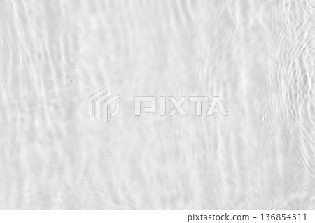 Abstract white transparent water shadow surface texture natural ripple background 136854311