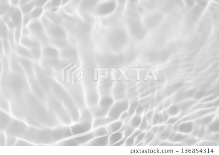 Abstract white transparent water shadow surface texture natural ripple background 136854314