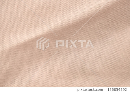 beige color fabric texture background closeup 136854392