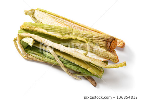 Dried Japanese food, lotus root mozuiki 136854812
