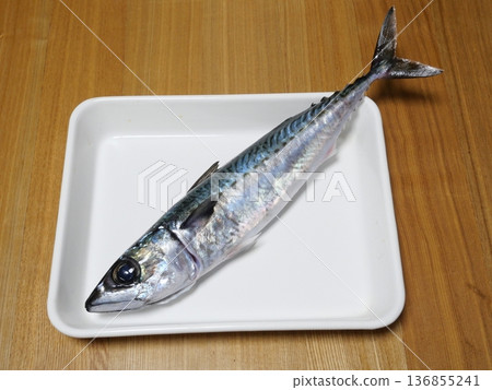 Freshly caught sesame mackerel 136855241