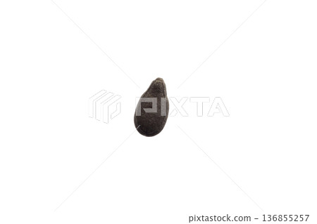 Black sesame seeds isolated on white background 136855257