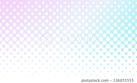 Pop and cute halftone background material 136855555