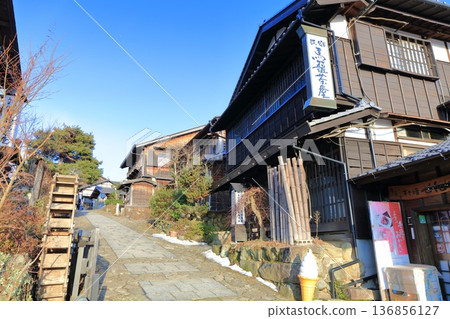 [Gifu Prefecture] Magome-juku townscape on a clear day 136856127