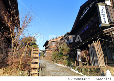 [Gifu Prefecture] Magome-juku townscape on a clear day 136856131