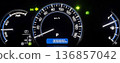 Hybrid car digital speedometer and indicator 136857042