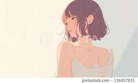 可愛的內衣女孩 136857831