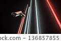 CCTV and neon lines 136857855