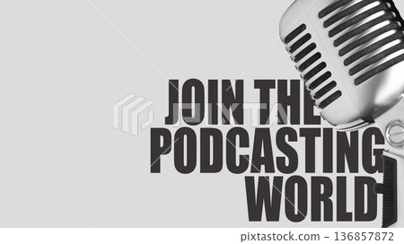 Join the podcasting world and learn about production and broadcasting techniques 136857872
