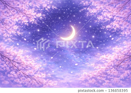 水彩和柔和風格的春季風格背景紋理 136858395