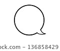 Round speech bubble 136858429